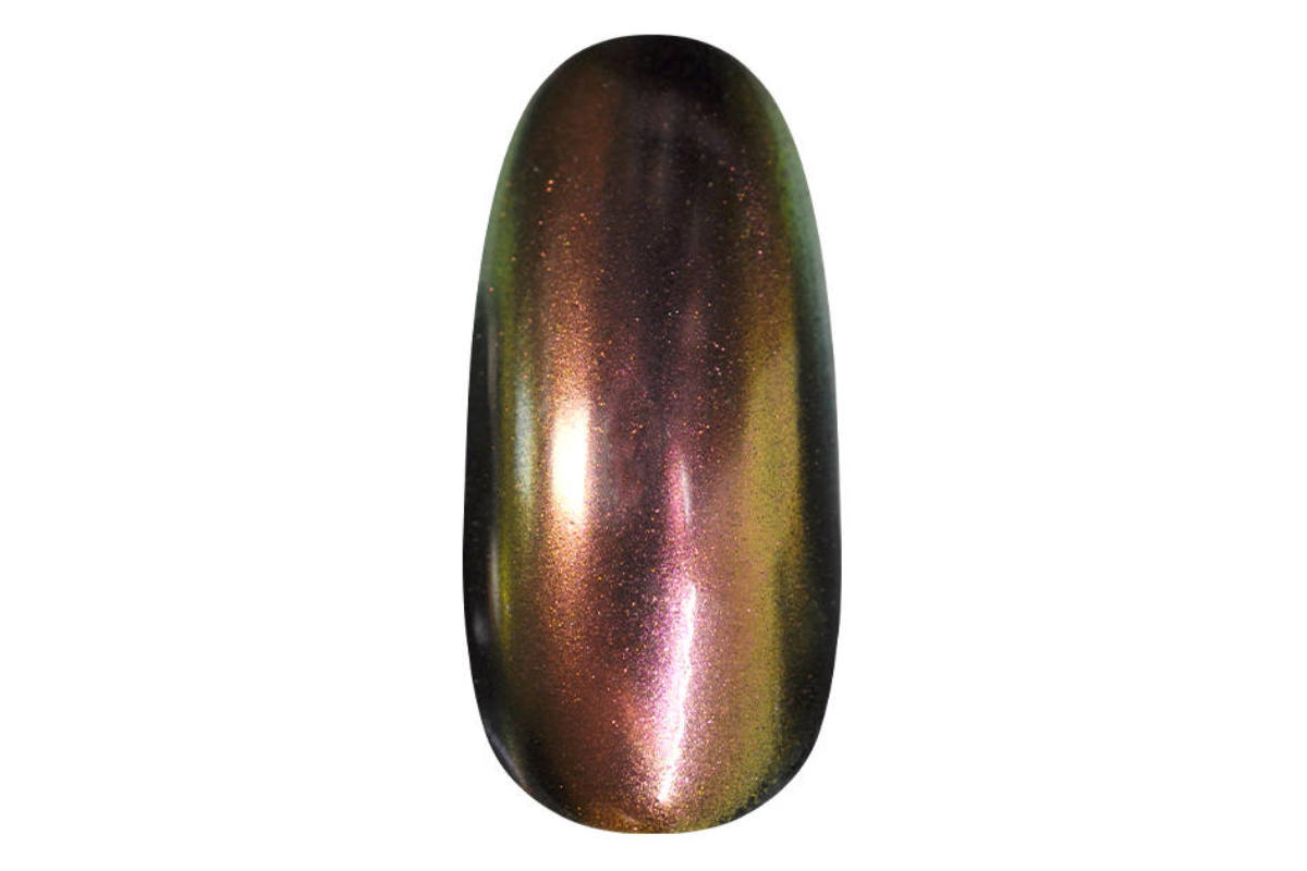 Pigment pentru unghii 5D Galaxy Cat Eye Powder - Gold-rose - imagine 3