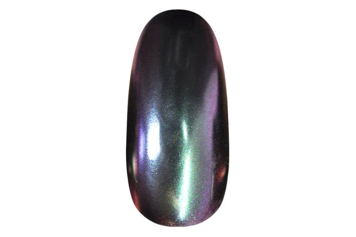 Pigment pentru unghii 5D Galaxy Cat Eye Powder - Purple-green - imagine 4