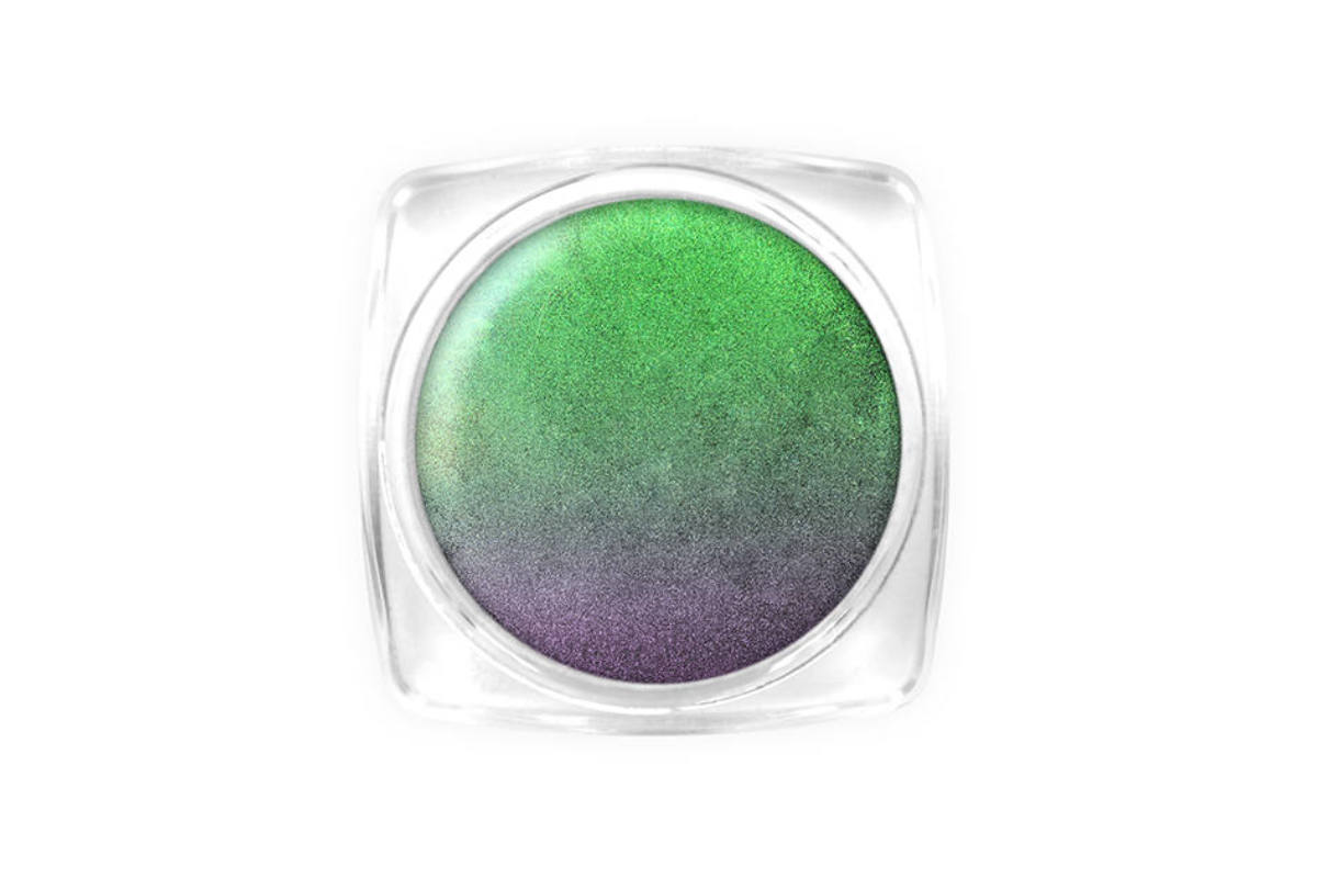 Pigment pentru unghii 5D Galaxy Cat Eye Powder - Green-purple - imagine 2
