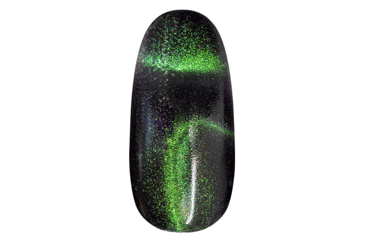 Pigment pentru unghii 5D Galaxy Cat Eye Powder - Green-purple